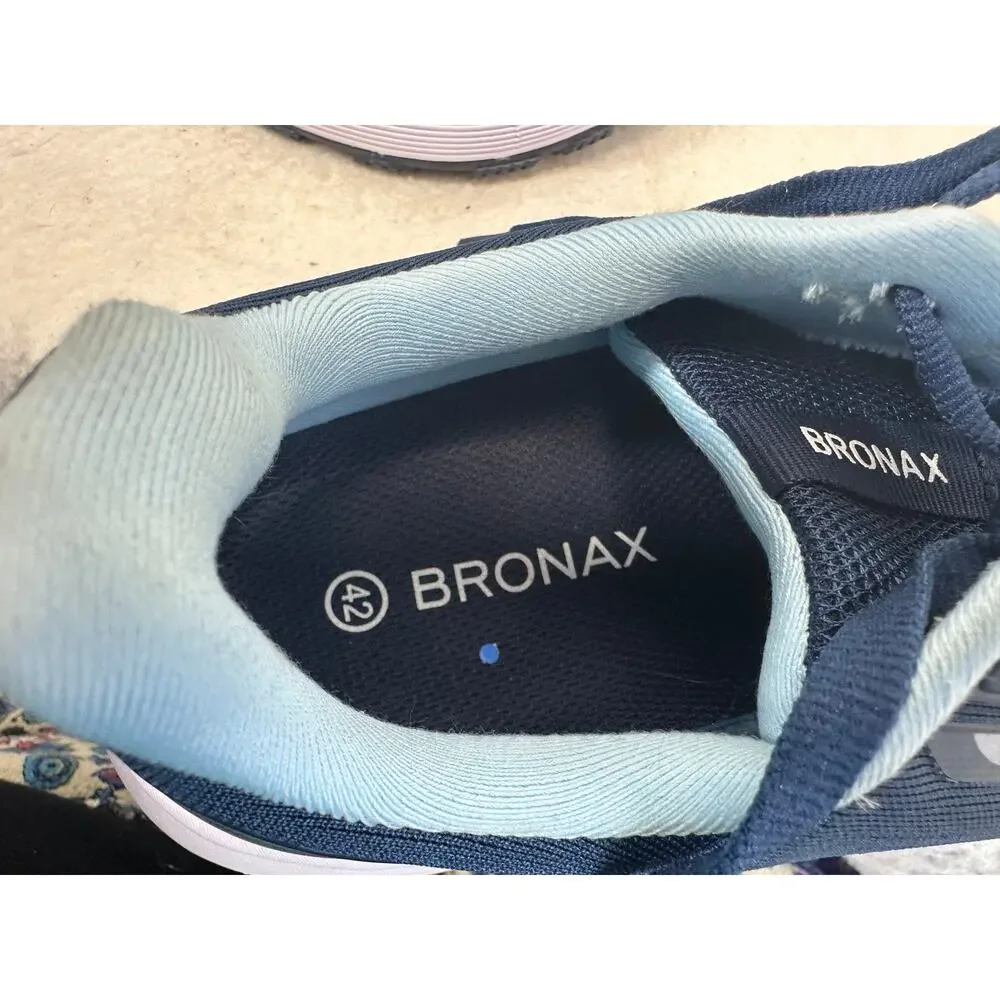 Bronax Men's Supportive Road S73 Sneakers in Navy Unisex Size 41 (9)